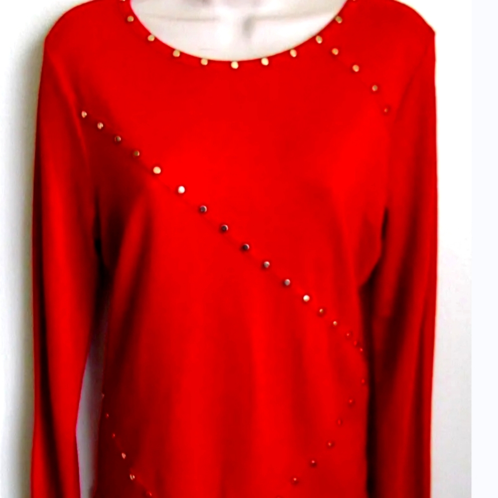 KARL LAGERFELD Paris Women's Sz M Sweater - Red / Available